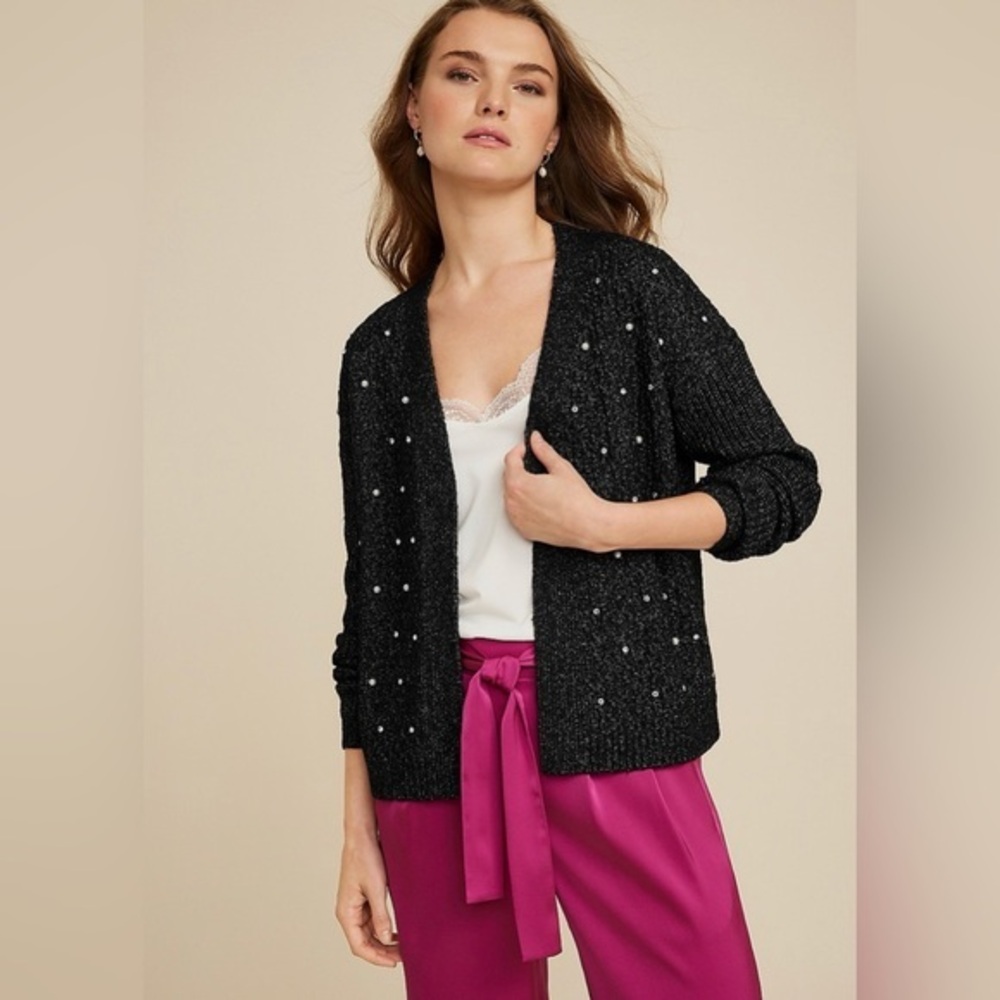Maurices XXL Rhinestone Embellished Cropped Cardigan NWT